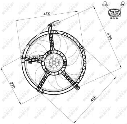 Fan, engine cooling 47509 - image 3