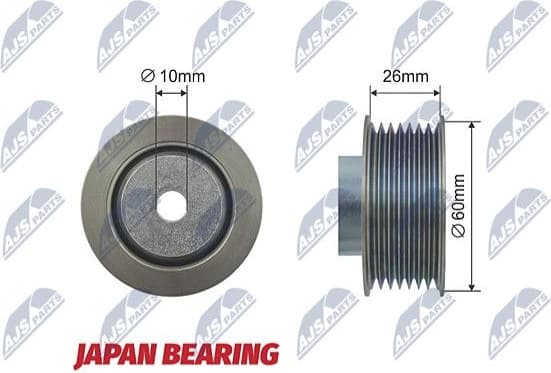 Deflection/Guide Pulley, V-ribbed belt RNK-SU-010