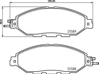 Brake Pad Set, disc brake PRIME LINE P56107