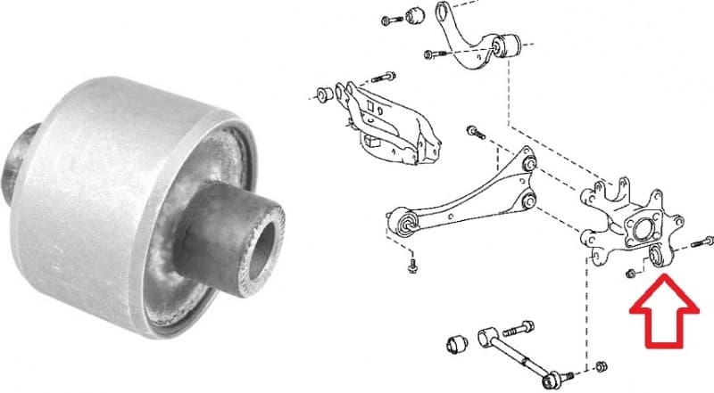 Silentblock rear axle T458176 - image 2