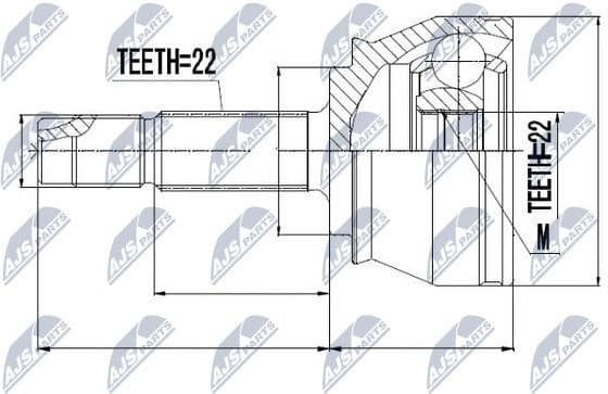 Joint Kit, drive shaft NPZ-FT-044