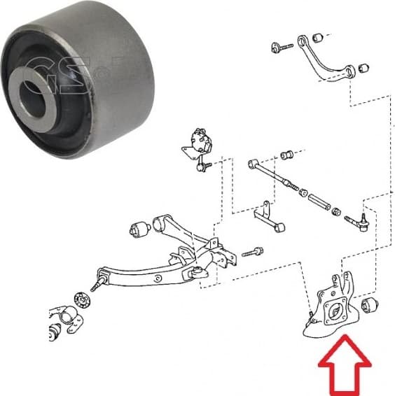 Silentblock rear axle 514887