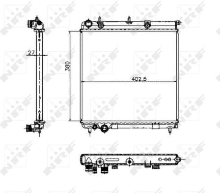 Radiator, engine cooling EASY FIT 50447