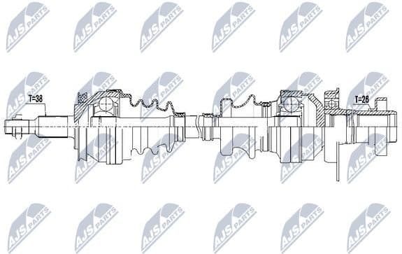 Drive Shaft NPW-VW-121