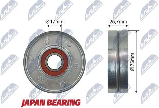 Deflection/Guide Pulley, V-ribbed belt RNK-VW-011