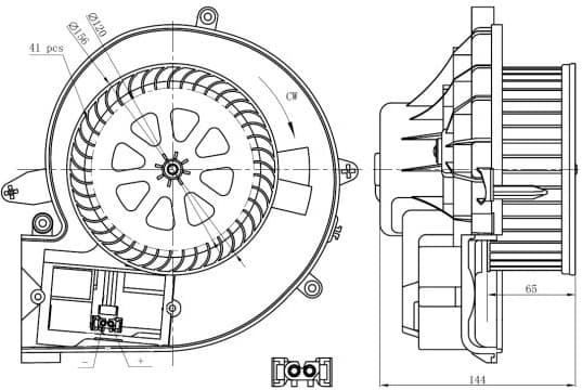 Interior Blower 34302