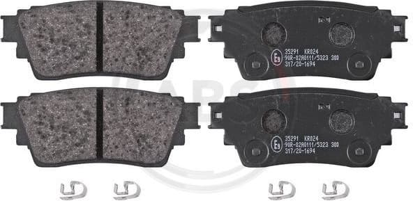 Brake Pad Set, disc brake 35291