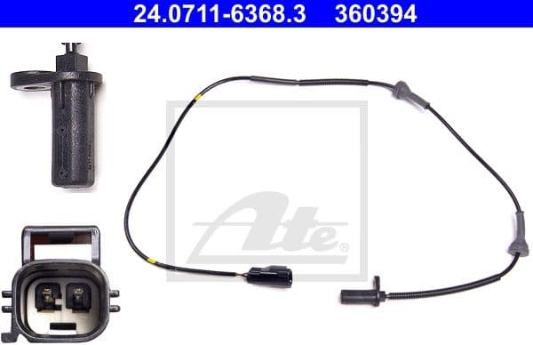 Sensor, wheel speed 24.0711-6368.3