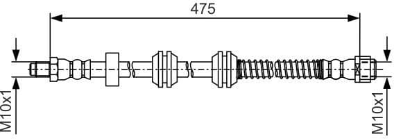 Brake Hose 1 987 481 A01