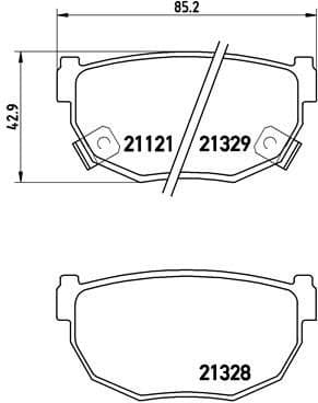 Brake Pad Set, disc brake PRIME LINE P56010