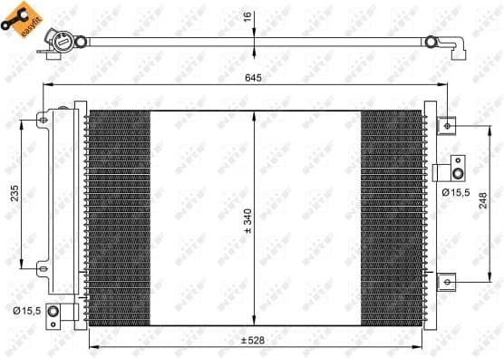 Condenser, air conditioning EASY FIT 35942