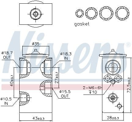 Expansion Valve, air conditioning ** FIRST FIT ** 999248 - image 6