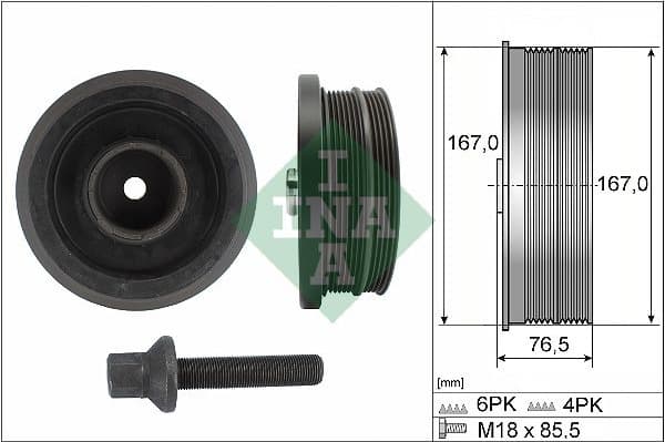 Pulley crankshaft 544008220