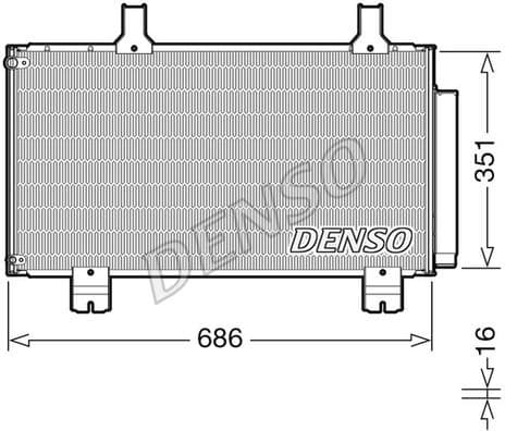 Condenser, air conditioning DCN40028