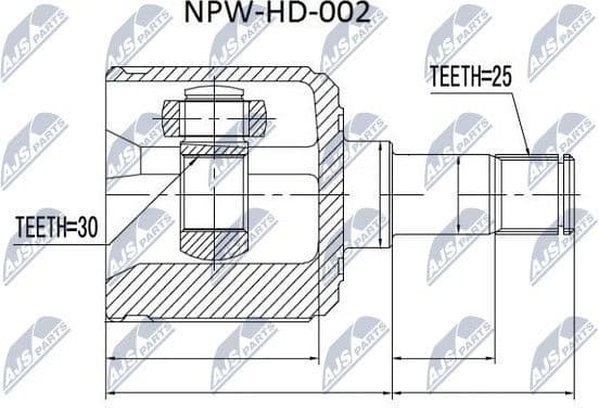 Joint Kit, drive shaft NPW-HD-002 - image 2