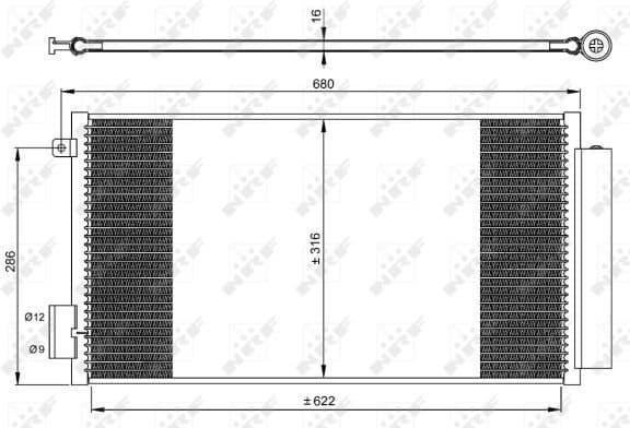 Condenser, air conditioning EASY FIT 350061