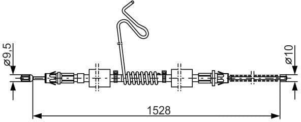 Cable Pull, parking brake 1987477178