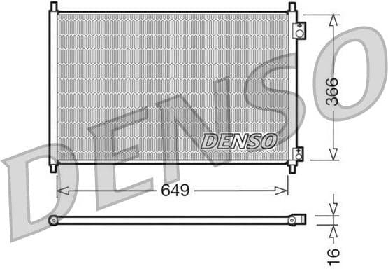 Condenser, air conditioning DCN40006