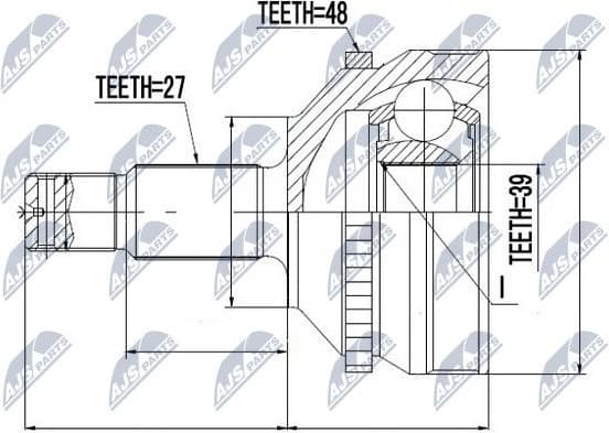 Joint Kit, drive shaft NPZ-CT-004 - image 2