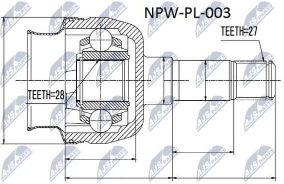 Joint Kit, drive shaft NPW-PL-003 - image 2