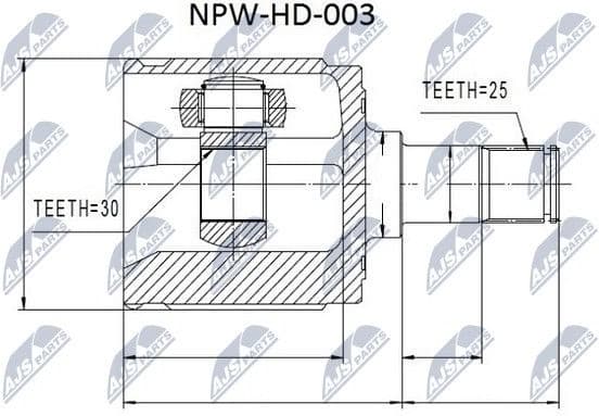 Joint Kit, drive shaft NPW-HD-003 - image 2