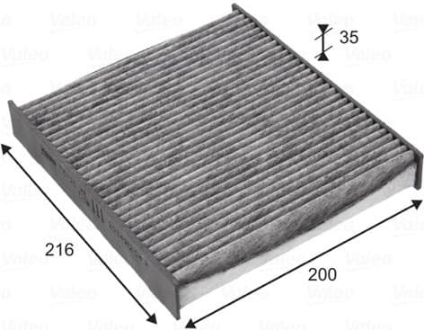 Filter, cabin air VALEO PROTECT 715725