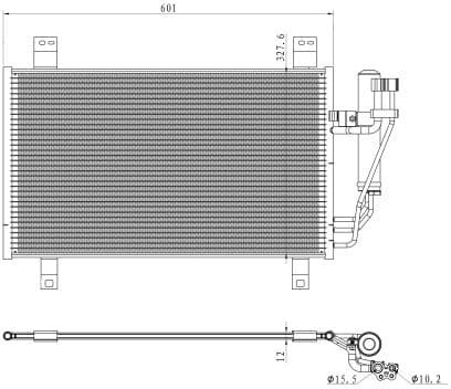 Condenser, air conditioning EASY FIT 350361