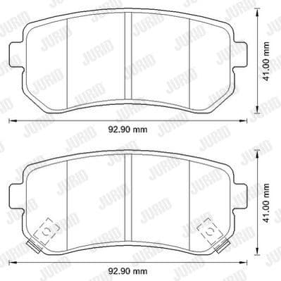 Brake Pad Set, disc brake 572590J