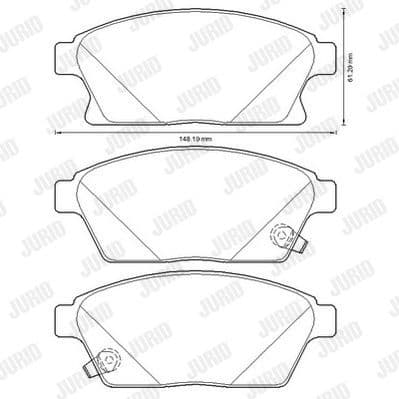 Brake Pad Set, disc brake 573325J - image 2