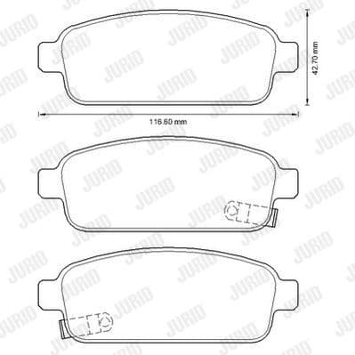 Brake Pad Set, disc brake 573335J - image 2