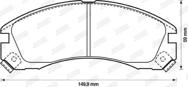 Brake Pad Set, disc brake 572370J