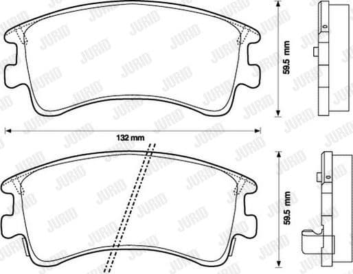 Brake Pad Set, disc brake 572482J