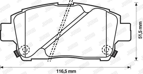 Brake Pad Set, disc brake 572405J