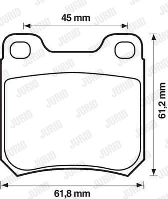 Brake Pad Set, disc brake 571389J