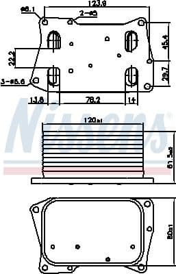 Oil Cooler, engine oil 91274 - image 5