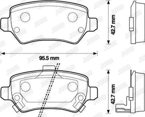 Brake Pad Set, disc brake 573122J - image 2