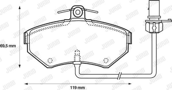 Brake Pad Set, disc brake 573006J