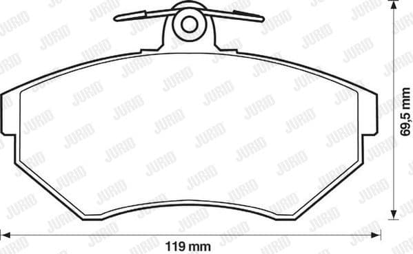 Brake Pad Set, disc brake 571955J