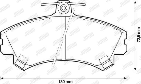 Brake Pad Set, disc brake 571940J