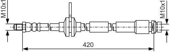 Brake Hose 1 987 481 A43 - image 5