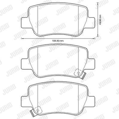 Brake Pad Set, disc brake 572627J