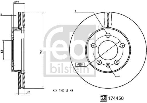 Brake Disc 174450
