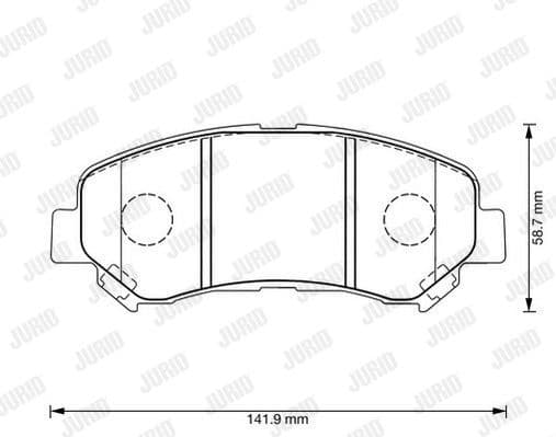 Brake Pad Set, disc brake 573379J - image 2
