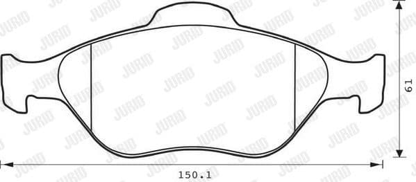 Brake Pad Set, disc brake 573041J - image 2