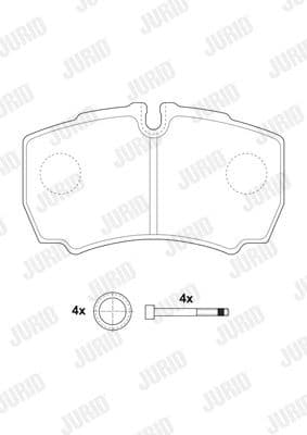 Brake Pad Set, disc brake 2912309560