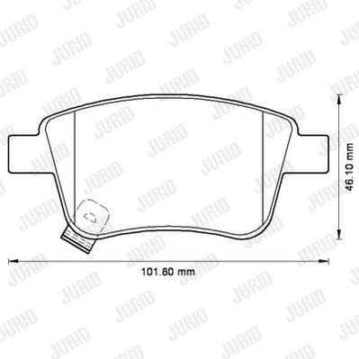 Brake Pad Set, disc brake 572516J - image 2
