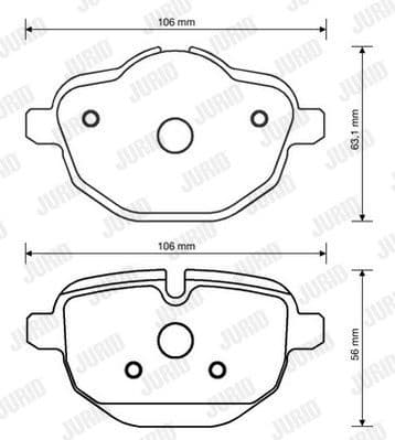Brake Pad Set, disc brake 573352J