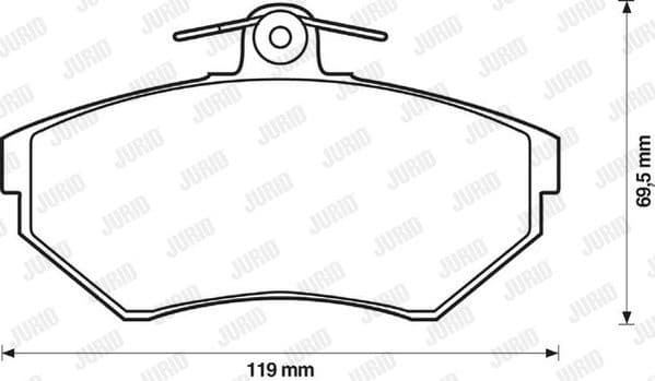 Brake Pad Set, disc brake 571969J