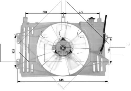 Fan, engine cooling 47053