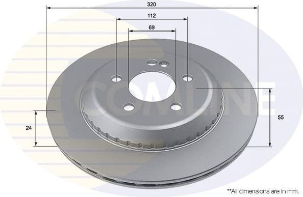 Brake Disc COATED ADC4088V